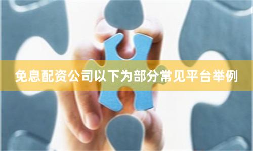 免息配资公司以下为部分常见平台举例